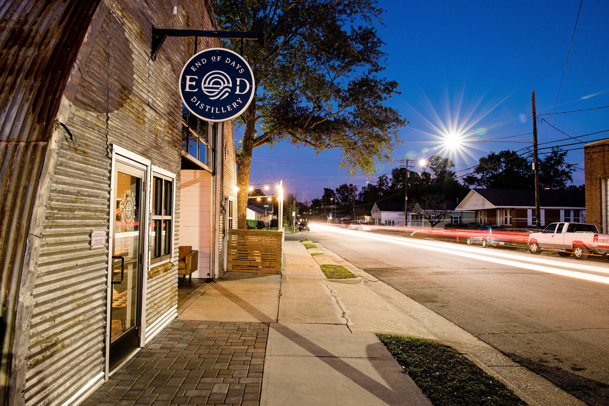 End of Days Distillery in Wilmington NC — featured in Raleigh Magazine's Fall Getaway Guide