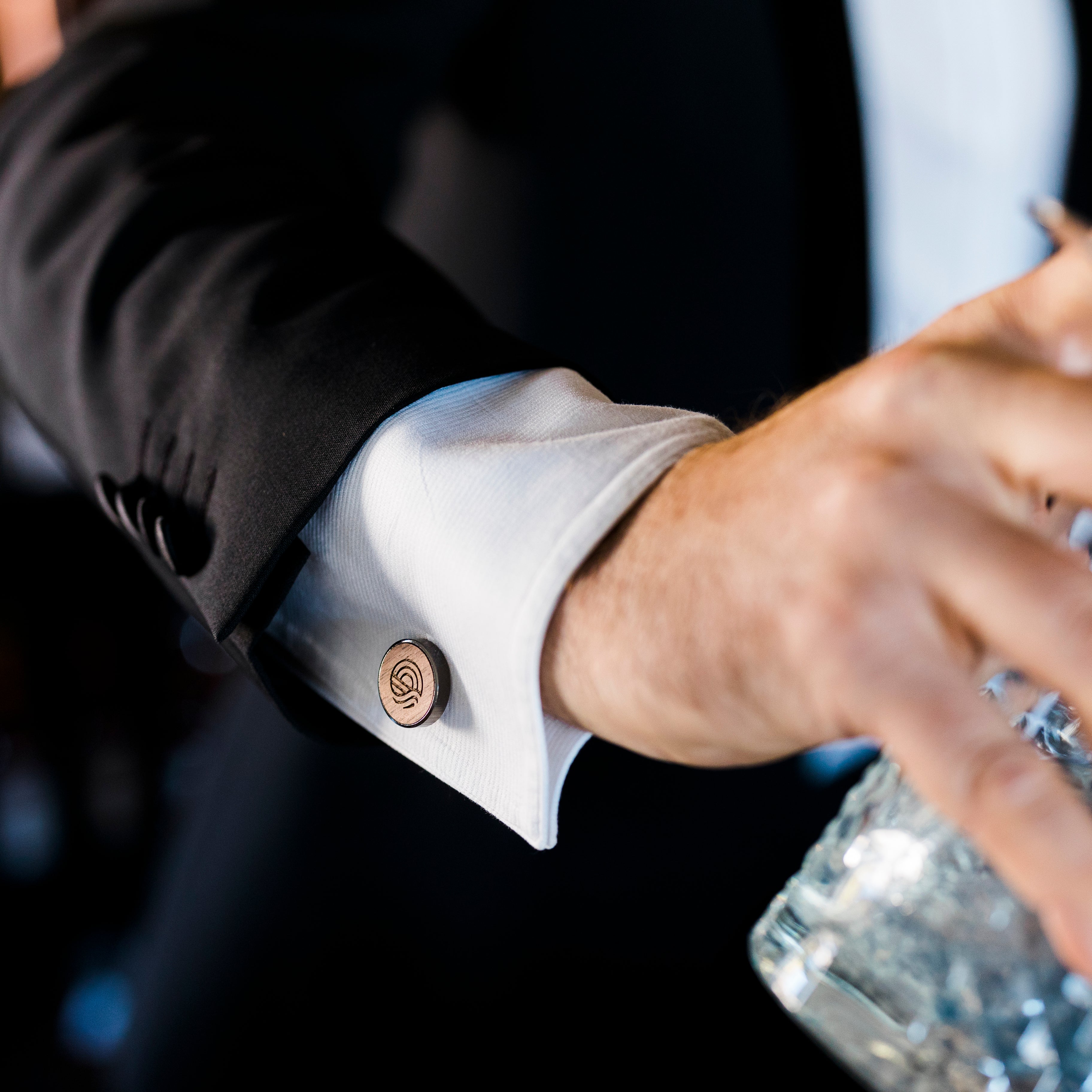 EOD Logo Wooden Cuff Links Pair