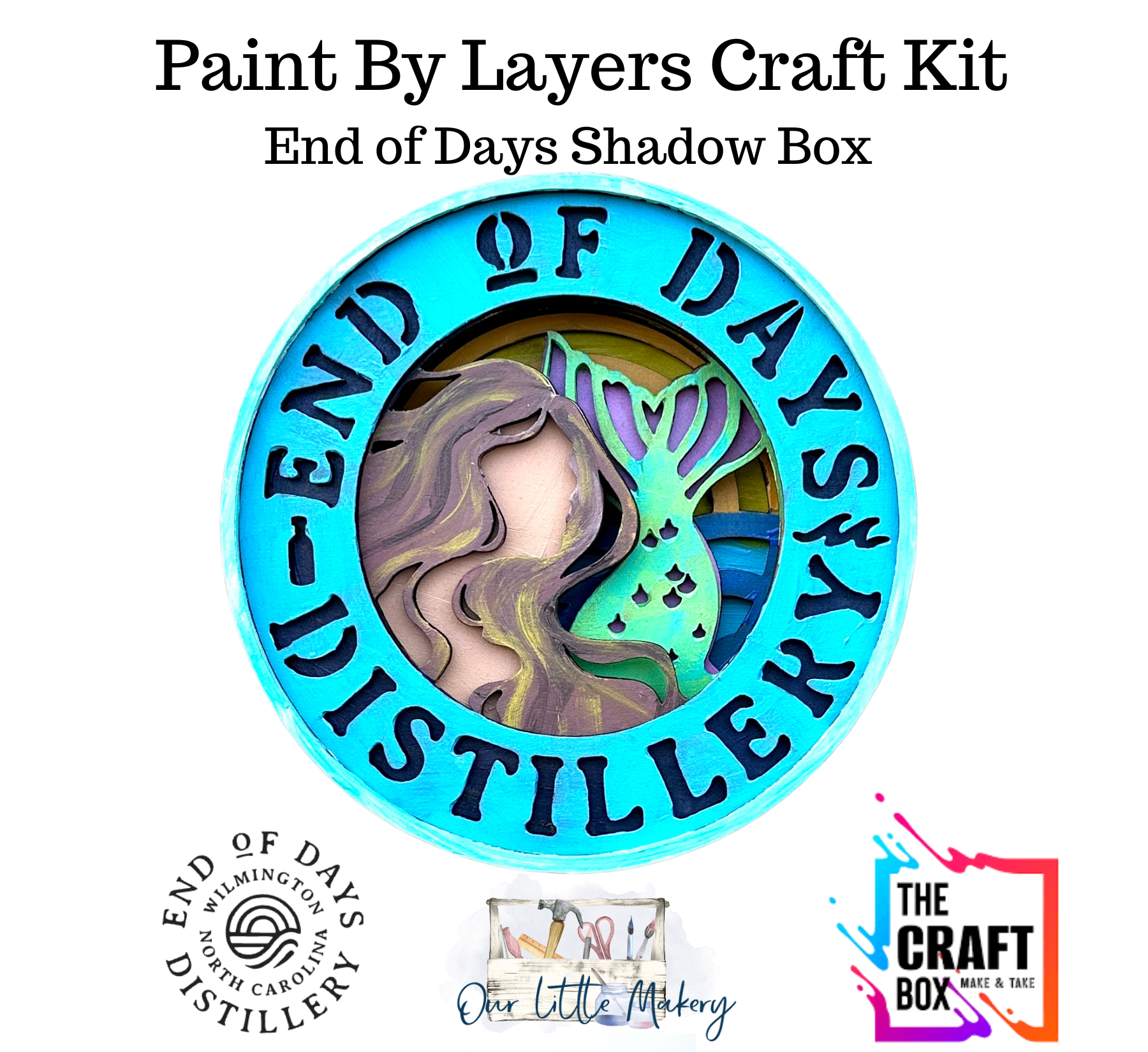 Paint by Layers Craft Kit, End of Days Shadow Box