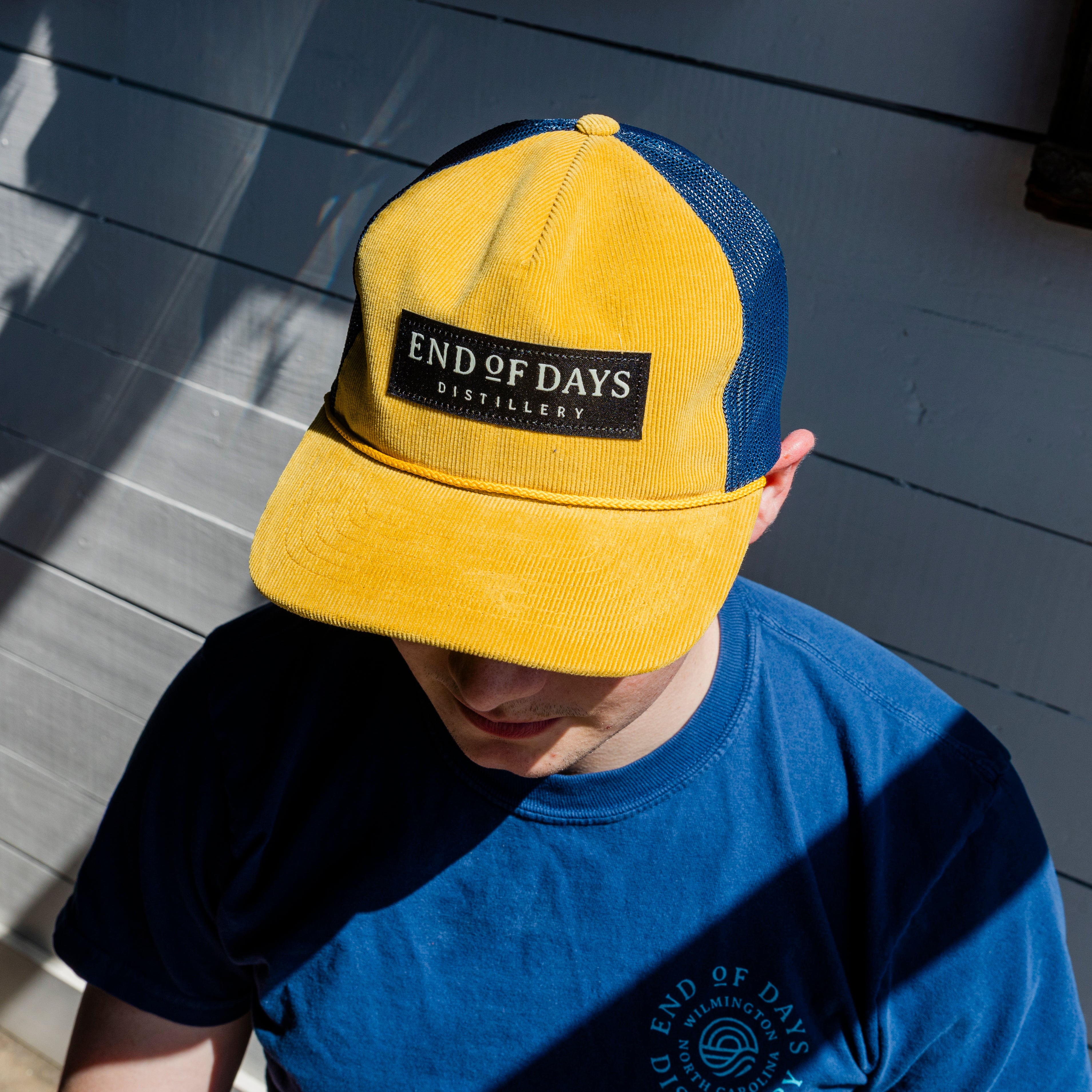 Woven Label Corduroy Flatbill