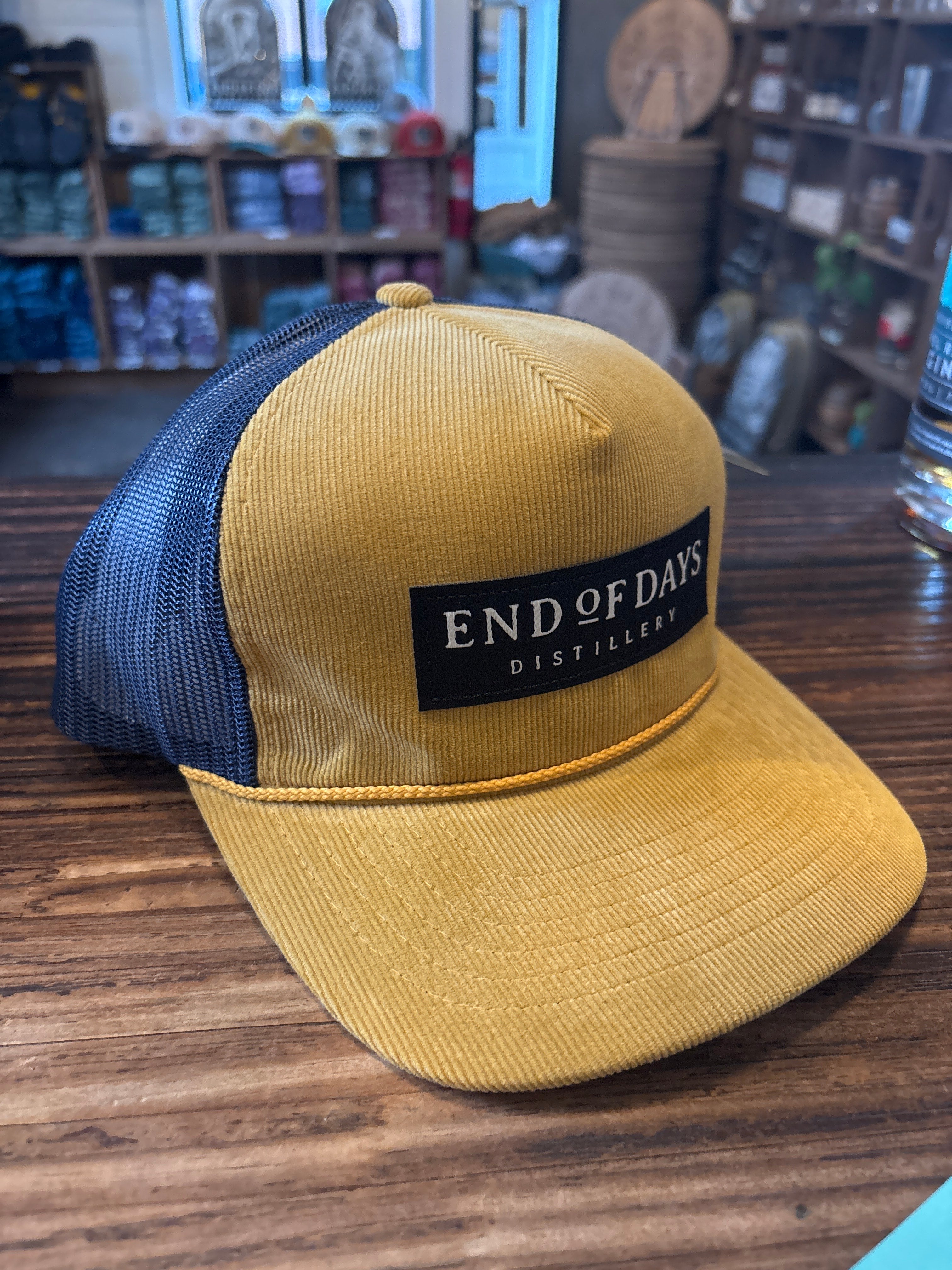 Woven Label Corduroy Flatbill